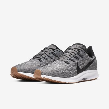 Nike Air Zoom Pegasus 36 - Női Futócipő - Fehér/Világos Barna/Szürke